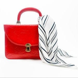 Vintage Handbag (c. 1970), Cherry Red